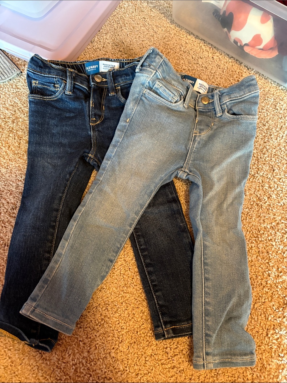 Old Navy Kids Denim Jeans in Light Blue and Dark Blue